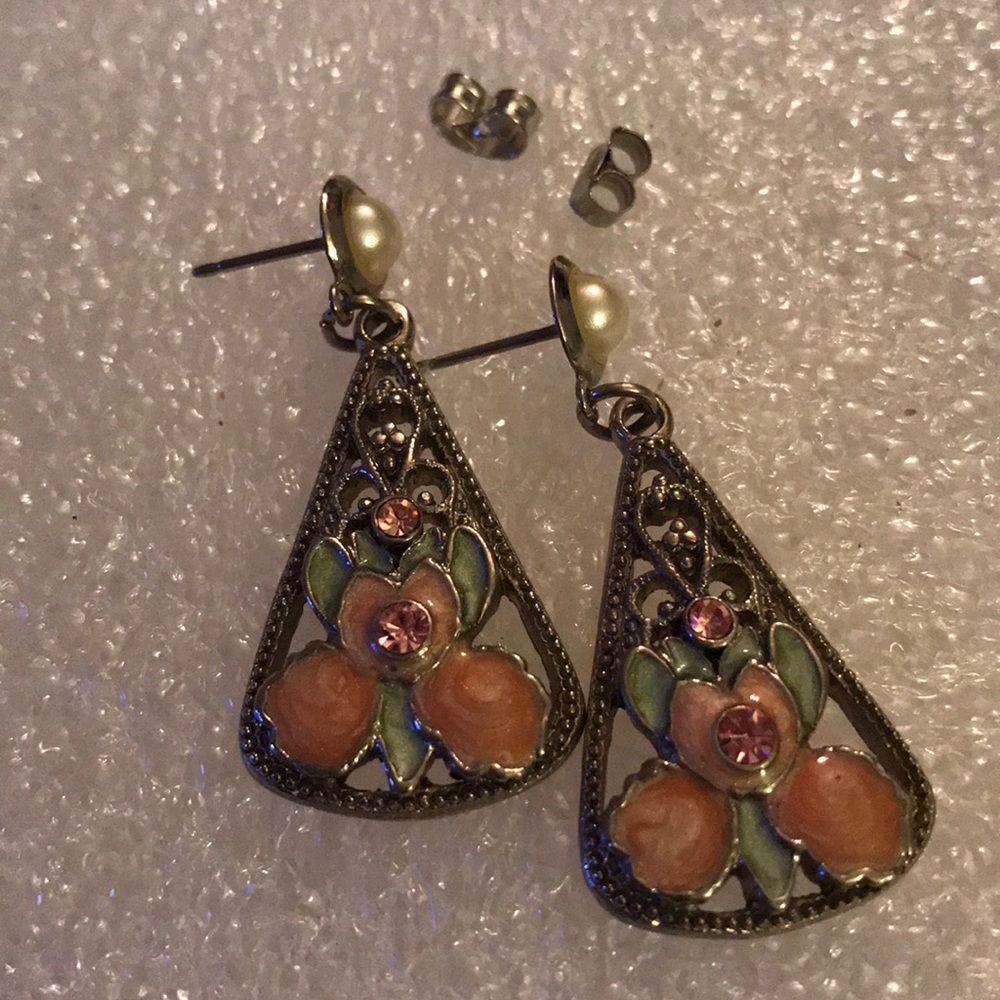 Enamel earring - Picture 4 of 4